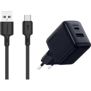 Kit Cargador Oraimo de 18W Negro con Cable Tipo C